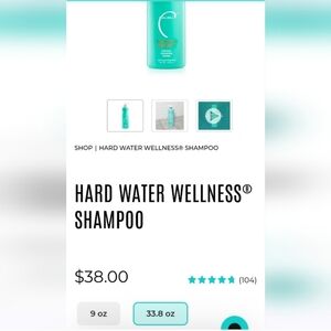 Brand new Malibu Hard Water Wellness Shampoo Liter